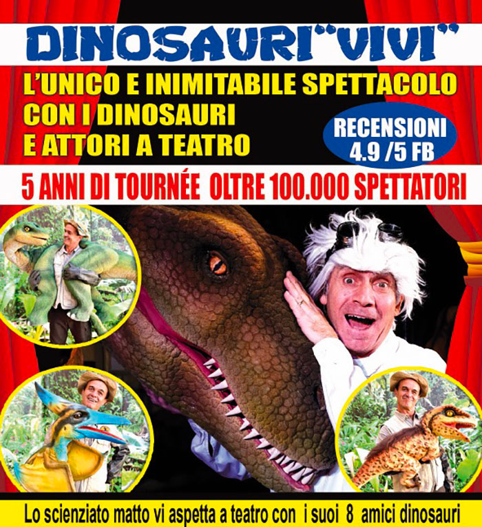 Dinosauri Vivi Al Teatro Guanella